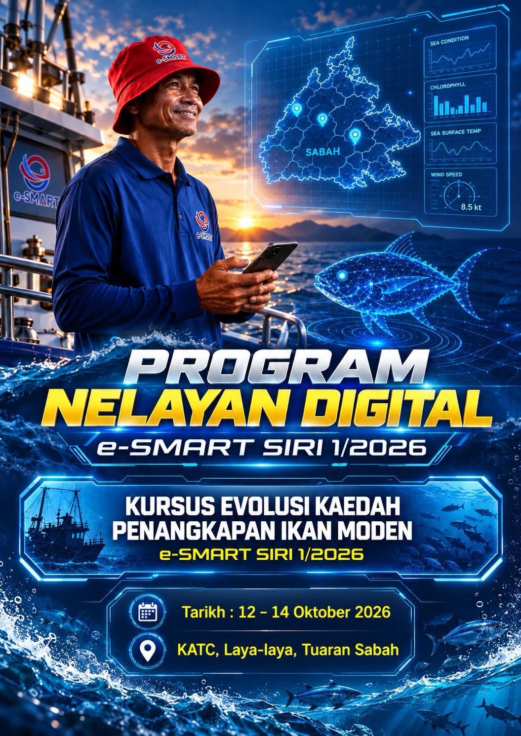Poster Program Nelayan Digital e-SMART Siri 1/2026